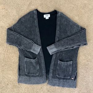 Victoria’s Secret PINK Black/Grey Knit Cardigan